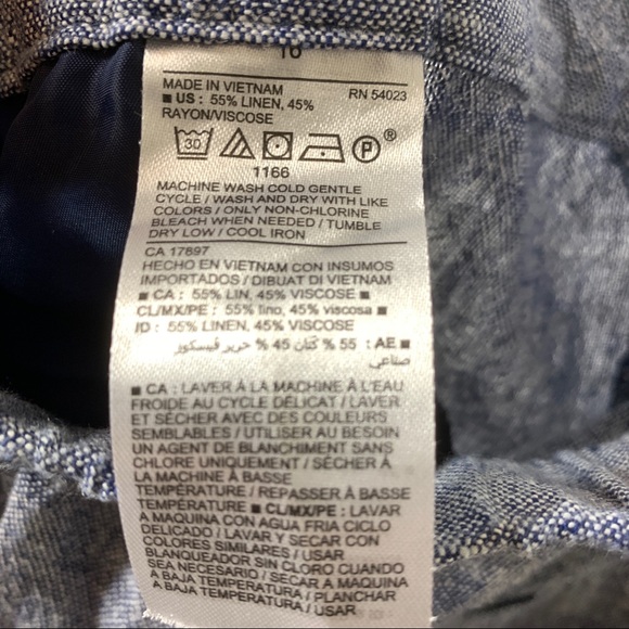 NWT Old Navy Harper Linen Blend Cropped Pants 16 - Picture 6 of 6